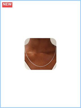 S925 Sterling Silver Box Chain Necklace 1mm 1.5mm 2mm Women Jewelry